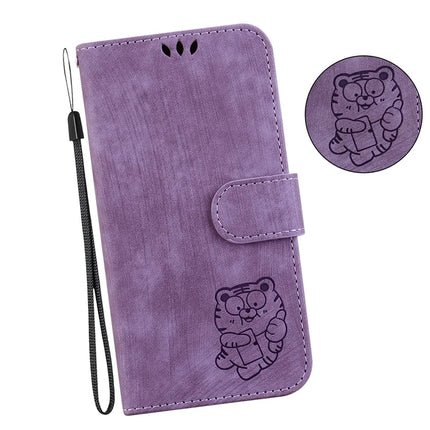 For Honor Magic7 Lite 5G / X9c 5G / X60 Pro 5G Wallet Case Tiger Imprint Leather Shockproof Phone Cover