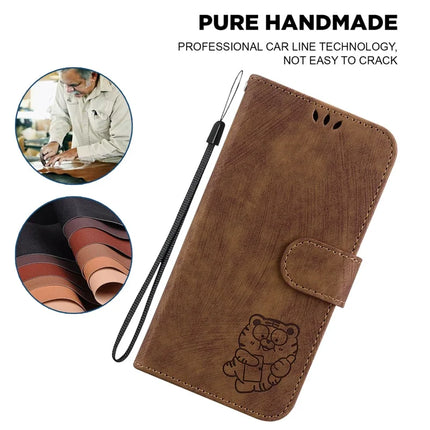 For Honor Magic7 Lite 5G / X9c 5G / X60 Pro 5G Wallet Case Tiger Imprint Leather Shockproof Phone Cover