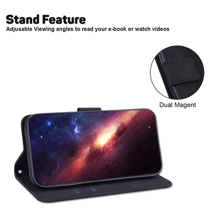 For Honor Magic7 Lite 5G / X9c 5G / X60 Pro 5G Case Geometry Pattern Leather Wallet Phone Cover