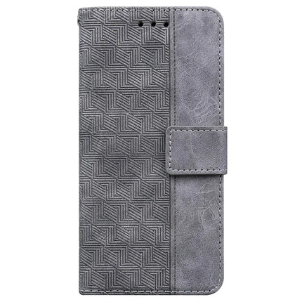 For Honor Magic7 Lite 5G / X9c 5G / X60 Pro 5G Case Geometry Pattern Leather Wallet Phone Cover