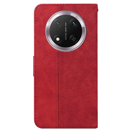 For Honor Magic7 Lite 5G / X9c 5G / X60 Pro 5G Case Geometry Pattern Leather Wallet Phone Cover
