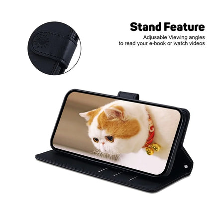 For Honor Magic7 Lite 5G / X9c 5G / X60 Pro 5G Case RFID Blocking Kitten Pattern TPU+PU Leather Phone Cover