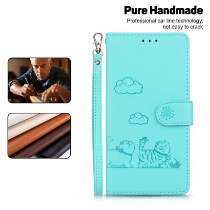For Honor Magic7 Lite 5G / X9c 5G / X60 Pro 5G Case RFID Blocking Kitten Pattern TPU+PU Leather Phone Cover