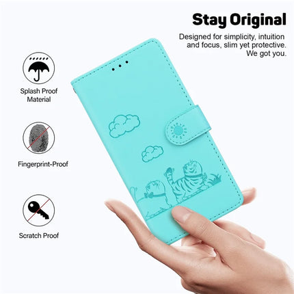 For Honor Magic7 Lite 5G / X9c 5G / X60 Pro 5G Case RFID Blocking Kitten Pattern TPU+PU Leather Phone Cover