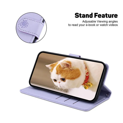 For Honor Magic7 Lite 5G / X9c 5G / X60 Pro 5G Case RFID Blocking Kitten Pattern TPU+PU Leather Phone Cover