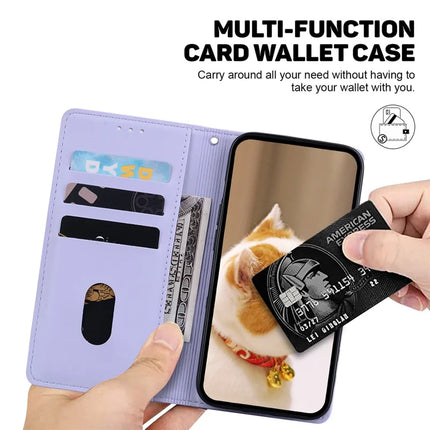 For Honor Magic7 Lite 5G / X9c 5G / X60 Pro 5G Case RFID Blocking Kitten Pattern TPU+PU Leather Phone Cover