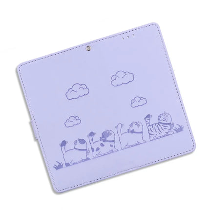 For Honor Magic7 Lite 5G / X9c 5G / X60 Pro 5G Case RFID Blocking Kitten Pattern TPU+PU Leather Phone Cover