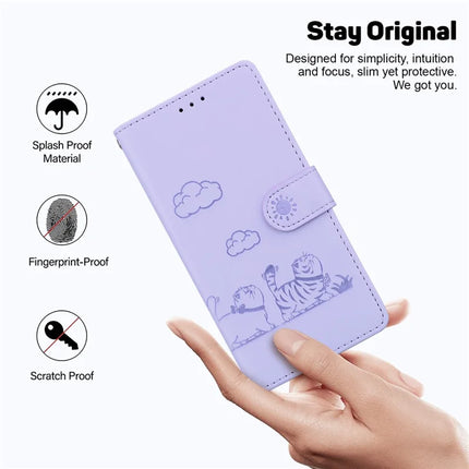 For Honor Magic7 Lite 5G / X9c 5G / X60 Pro 5G Case RFID Blocking Kitten Pattern TPU+PU Leather Phone Cover