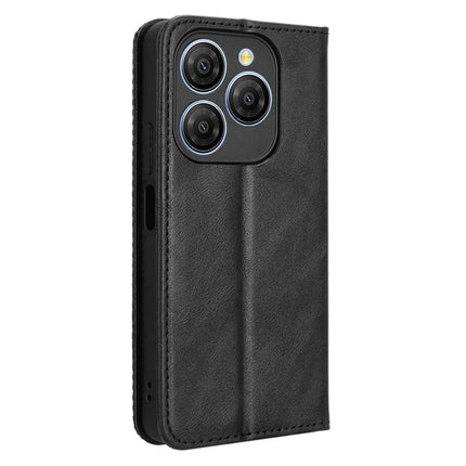 For Blackview Shark 9 5G Leather Case Wallet Stand Retro Texture Phone Cover