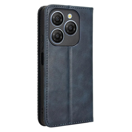 For Blackview Shark 9 5G Leather Case Wallet Stand Retro Texture Phone Cover