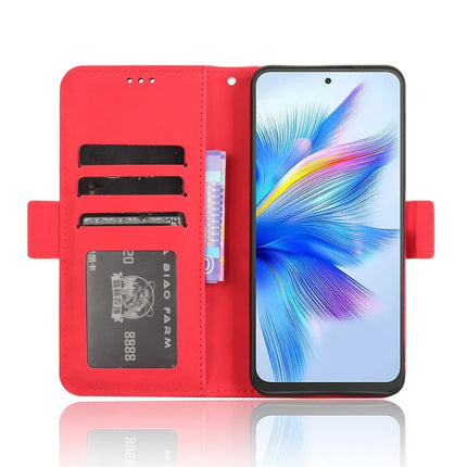 For Blackview Shark 9 5G Leather Case Phone Wallet Cover with Multiple Card Slots
