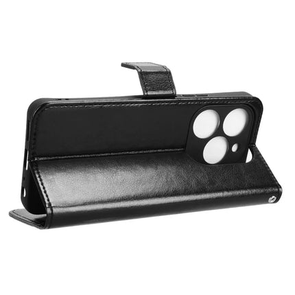 For Blackview Shark 9 5G Case Crazy Horse Texture PU Leather Phone Wallet Cover