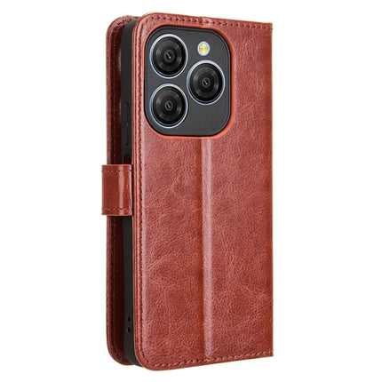 For Blackview Shark 9 5G Case Crazy Horse Texture PU Leather Phone Wallet Cover