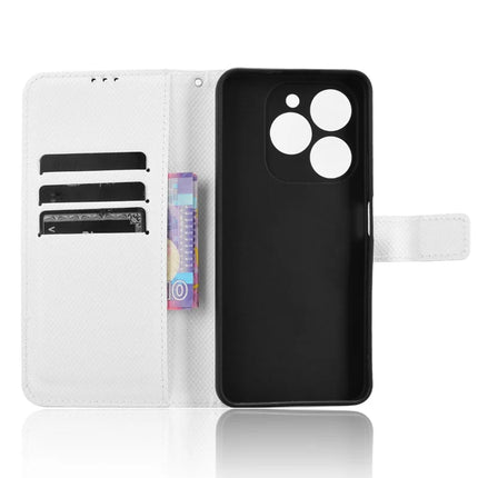 For Blackview Shark 9 5G Case PU Leather Diamond Texture Wallet Phone Cover