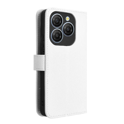 For Blackview Shark 9 5G Case PU Leather Diamond Texture Wallet Phone Cover
