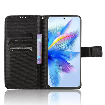For Blackview Shark 9 5G Case PU Leather Diamond Texture Wallet Phone Cover