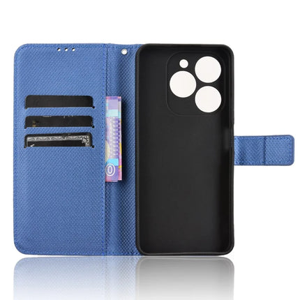 For Blackview Shark 9 5G Case PU Leather Diamond Texture Wallet Phone Cover