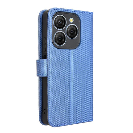 For Blackview Shark 9 5G Case PU Leather Diamond Texture Wallet Phone Cover