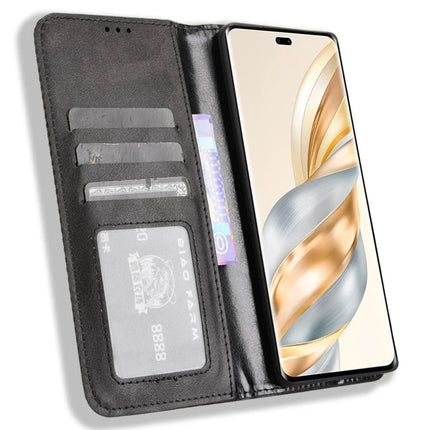 Leather Case for Honor X9c 5G / Magic7 Lite 5G / X60 Pro 5G Wallet Stand Retro Texture Phone Cover