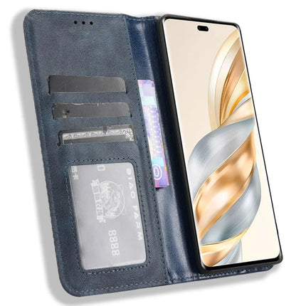 Leather Case for Honor X9c 5G / Magic7 Lite 5G / X60 Pro 5G Wallet Stand Retro Texture Phone Cover