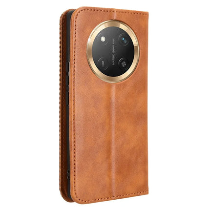 Leather Case for Honor X9c 5G / Magic7 Lite 5G / X60 Pro 5G Wallet Stand Retro Texture Phone Cover