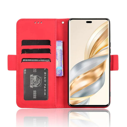 Leather Case for Honor X9c 5G / Magic7 Lite 5G / X60 Pro 5G Phone Wallet Cover with Multiple Card Slots