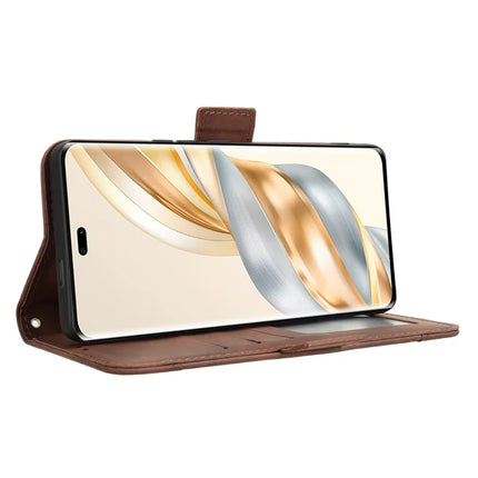 Leather Case for Honor X9c 5G / Magic7 Lite 5G / X60 Pro 5G Phone Wallet Cover with Multiple Card Slots