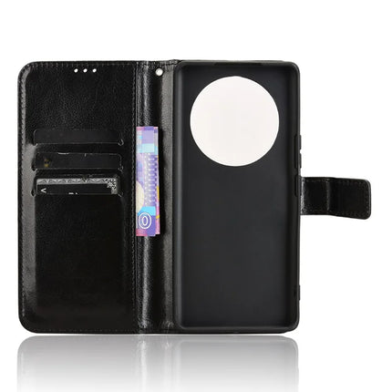 Leather Case for Honor X9c 5G / Magic7 Lite 5G / X60 Pro 5G Crazy Horse Texture Phone Wallet Cover