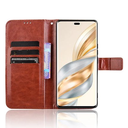 Leather Case for Honor X9c 5G / Magic7 Lite 5G / X60 Pro 5G Crazy Horse Texture Phone Wallet Cover