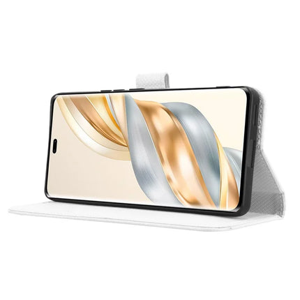 Wallet Phone Case for Honor Magic7 Lite 5G / X9c 5G / X60 Pro 5G PU Leather Diamond Texture Cover