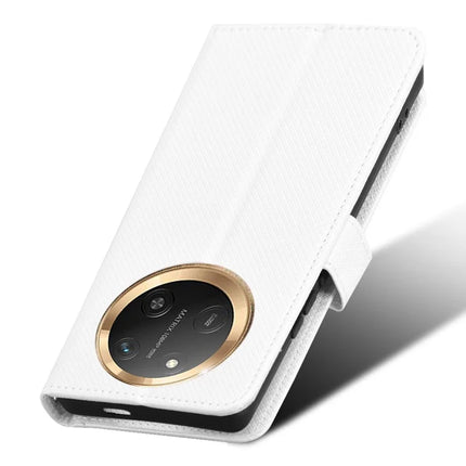 Wallet Phone Case for Honor Magic7 Lite 5G / X9c 5G / X60 Pro 5G PU Leather Diamond Texture Cover