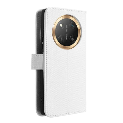 Wallet Phone Case for Honor Magic7 Lite 5G / X9c 5G / X60 Pro 5G PU Leather Diamond Texture Cover