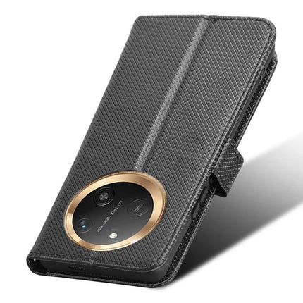 Wallet Phone Case for Honor Magic7 Lite 5G / X9c 5G / X60 Pro 5G PU Leather Diamond Texture Cover
