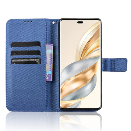 Wallet Phone Case for Honor Magic7 Lite 5G / X9c 5G / X60 Pro 5G PU Leather Diamond Texture Cover