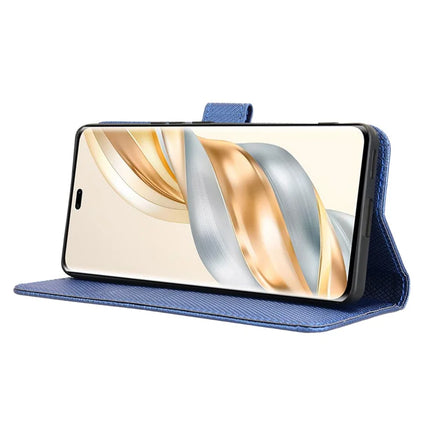Wallet Phone Case for Honor Magic7 Lite 5G / X9c 5G / X60 Pro 5G PU Leather Diamond Texture Cover