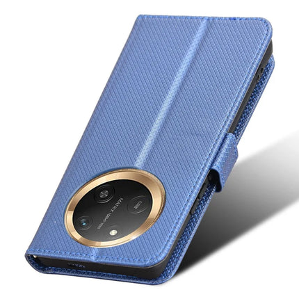 Wallet Phone Case for Honor Magic7 Lite 5G / X9c 5G / X60 Pro 5G PU Leather Diamond Texture Cover