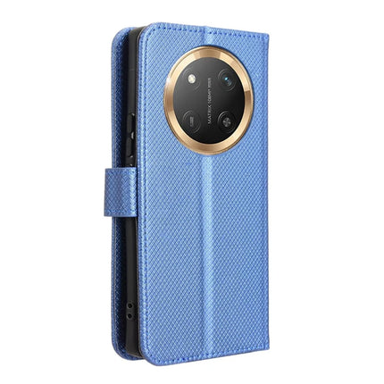 Wallet Phone Case for Honor Magic7 Lite 5G / X9c 5G / X60 Pro 5G PU Leather Diamond Texture Cover