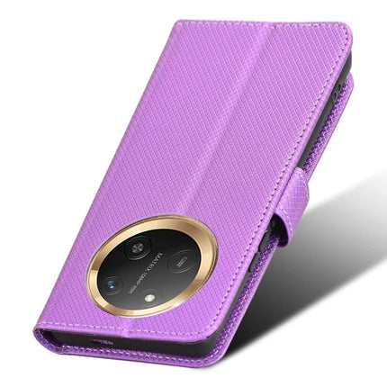 Wallet Phone Case for Honor Magic7 Lite 5G / X9c 5G / X60 Pro 5G PU Leather Diamond Texture Cover