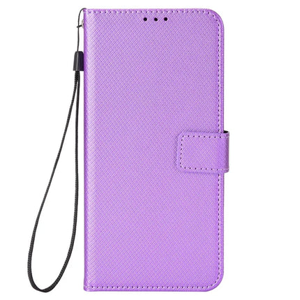 Wallet Phone Case for Honor Magic7 Lite 5G / X9c 5G / X60 Pro 5G PU Leather Diamond Texture Cover