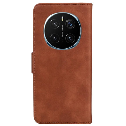 For Honor Magic7 Pro 5G Case Solid Color Leather Wallet Phone Cover