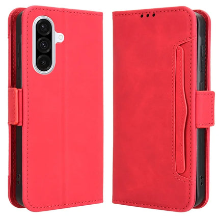 For Samsung Galaxy A36 5G Leather Case Phone Wallet Cover with Multiple Card Slots - Red