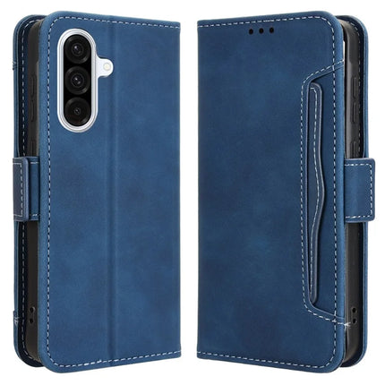 For Samsung Galaxy A36 5G Leather Case Phone Wallet Cover with Multiple Card Slots - Blue