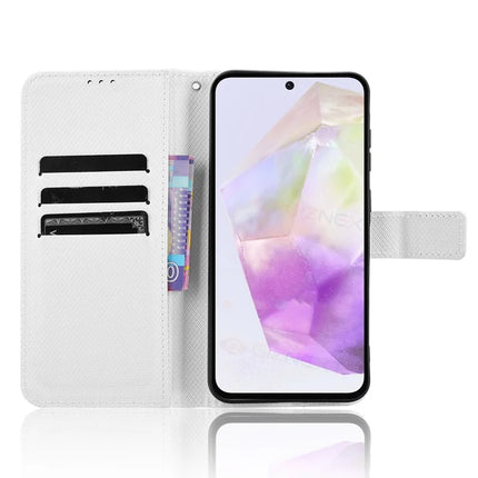 For Samsung Galaxy A36 5G Case PU Leather Diamond Texture Wallet Phone Cover