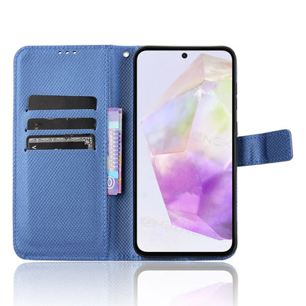 For Samsung Galaxy A36 5G Case PU Leather Diamond Texture Wallet Phone Cover