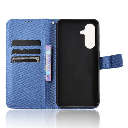 For Samsung Galaxy A36 5G Case PU Leather Diamond Texture Wallet Phone Cover