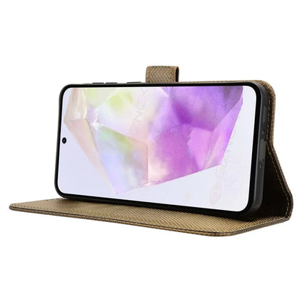For Samsung Galaxy A36 5G Case PU Leather Diamond Texture Wallet Phone Cover