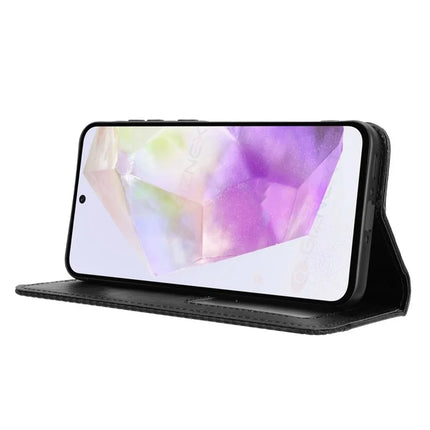 For Samsung Galaxy A56 5G Leather Case Wallet Stand Retro Texture Phone Cover