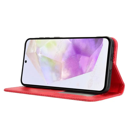 For Samsung Galaxy A56 5G Leather Case Wallet Stand Retro Texture Phone Cover