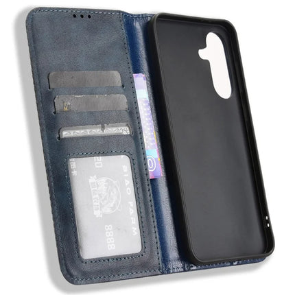 For Samsung Galaxy A56 5G Leather Case Wallet Stand Retro Texture Phone Cover