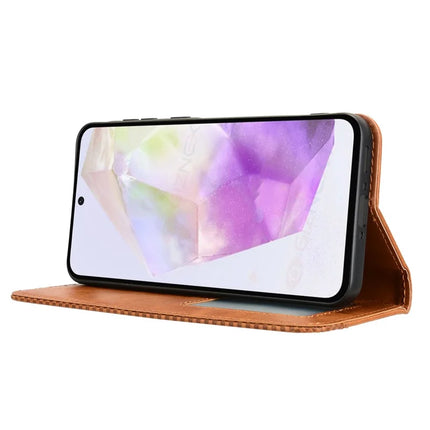 For Samsung Galaxy A56 5G Leather Case Wallet Stand Retro Texture Phone Cover